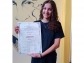 Preuzimanje diplome sa okružnog takmičenja iz srpskog kao nematernjeg jezika